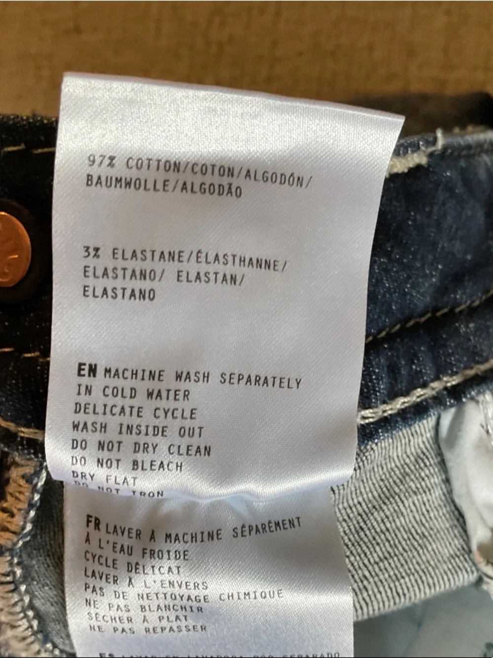 Miss Me Ankle Skinny Embellished USA Red White Blue Bling Jeans 32 Patriotic - Picture 9 of 13